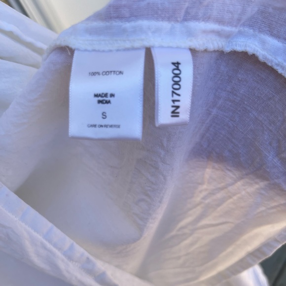 New York and company white eyelet V-neck sleeveless wrap dress size S - Picture 9 of 12